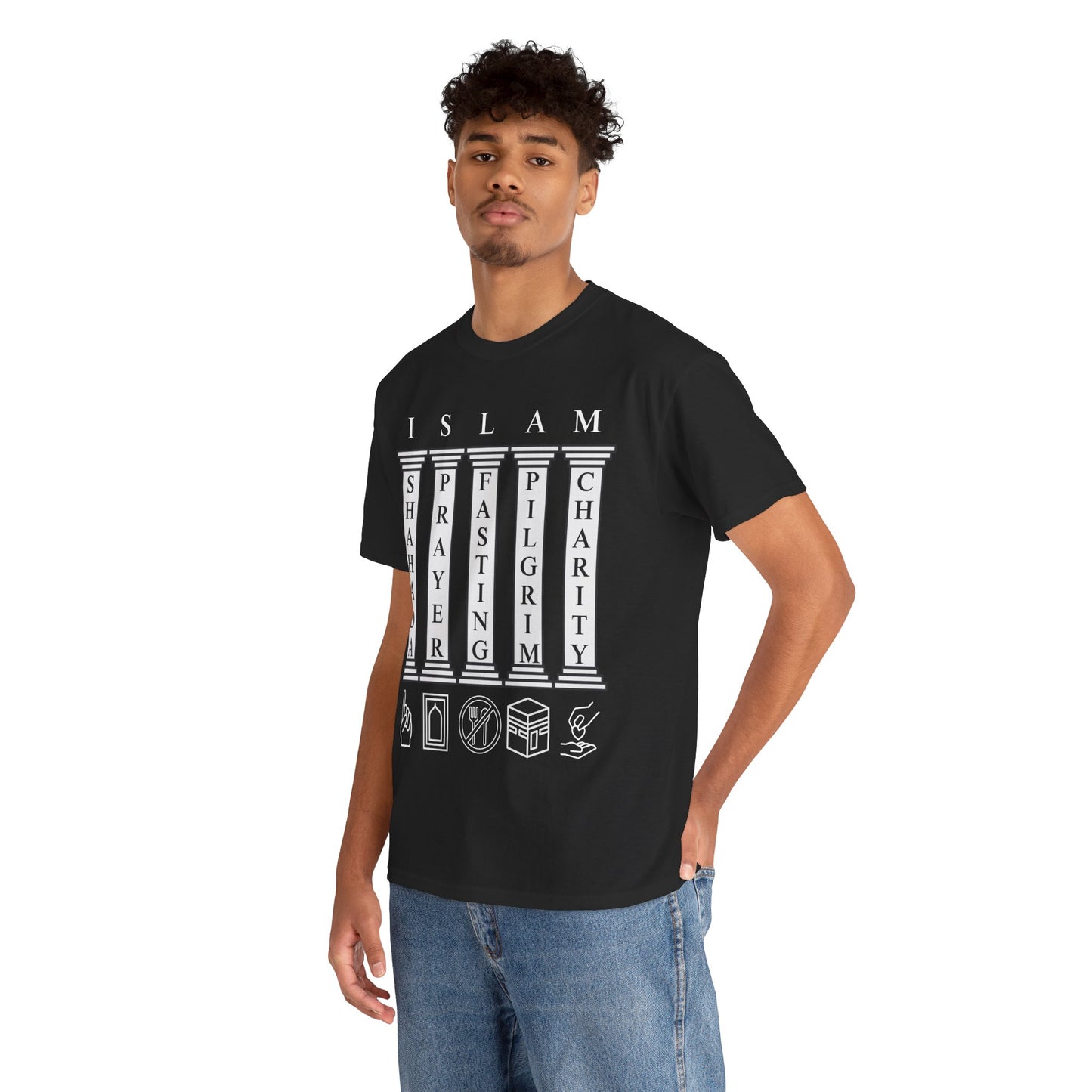 Islamic T-Shirt, 5 Pillars of Islam, Adults & Teens