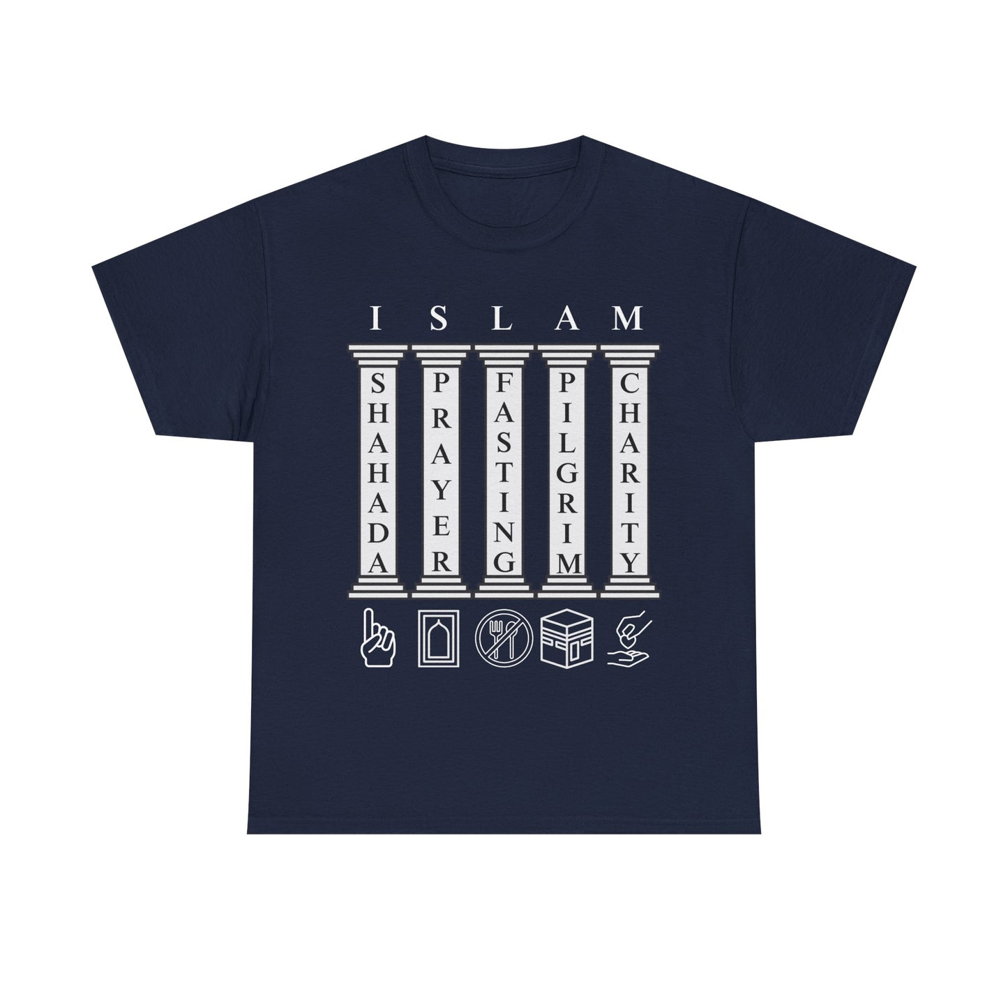 Islamic T-Shirt, 5 Pillars of Islam, Adults & Teens