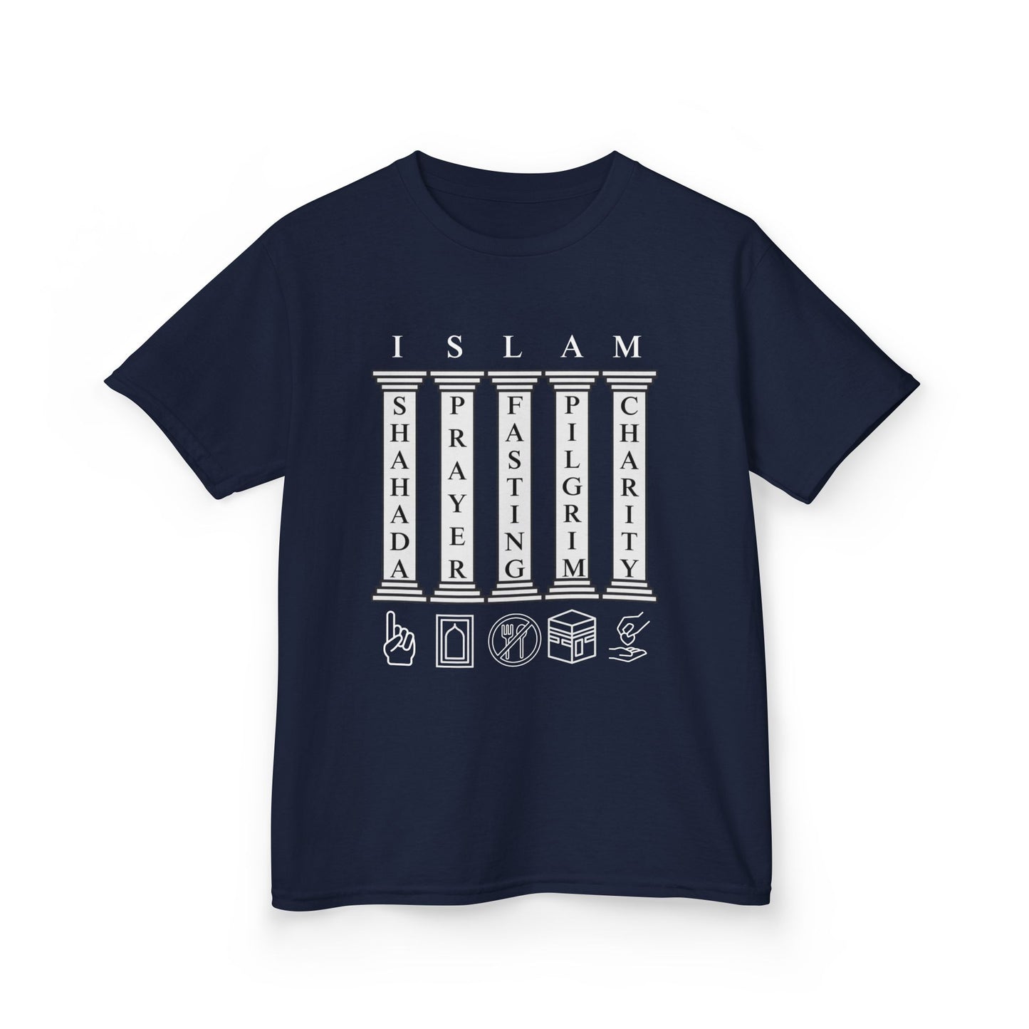 Kids Islamic T-Shirt, 5 Pillars of Islam, Kids Tee, Muslim