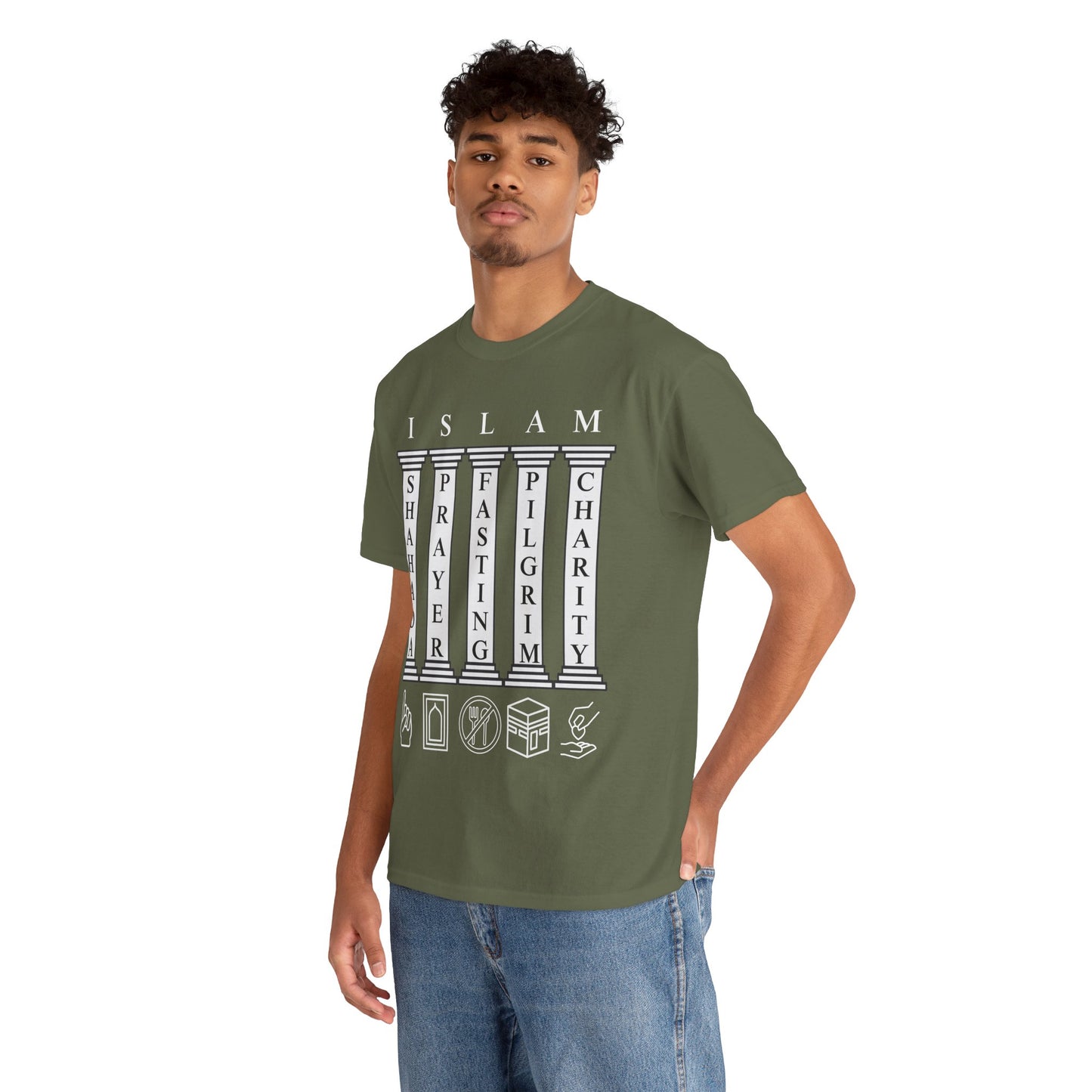 Islamic T-Shirt, 5 Pillars of Islam, Adults & Teens
