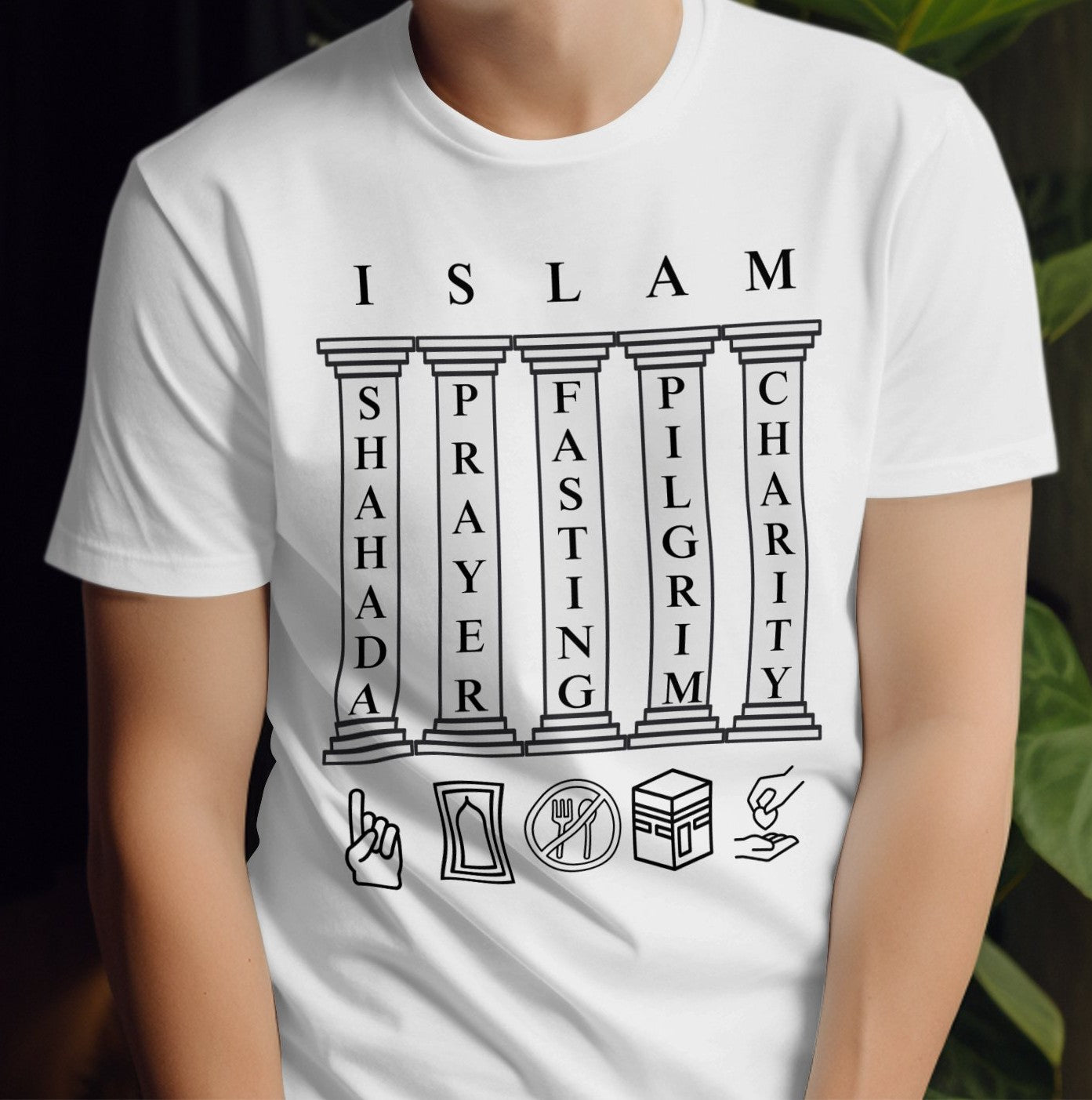 Kids Islamic T-Shirt, 5 Pillars of Islam, Kids Tee, Muslim
