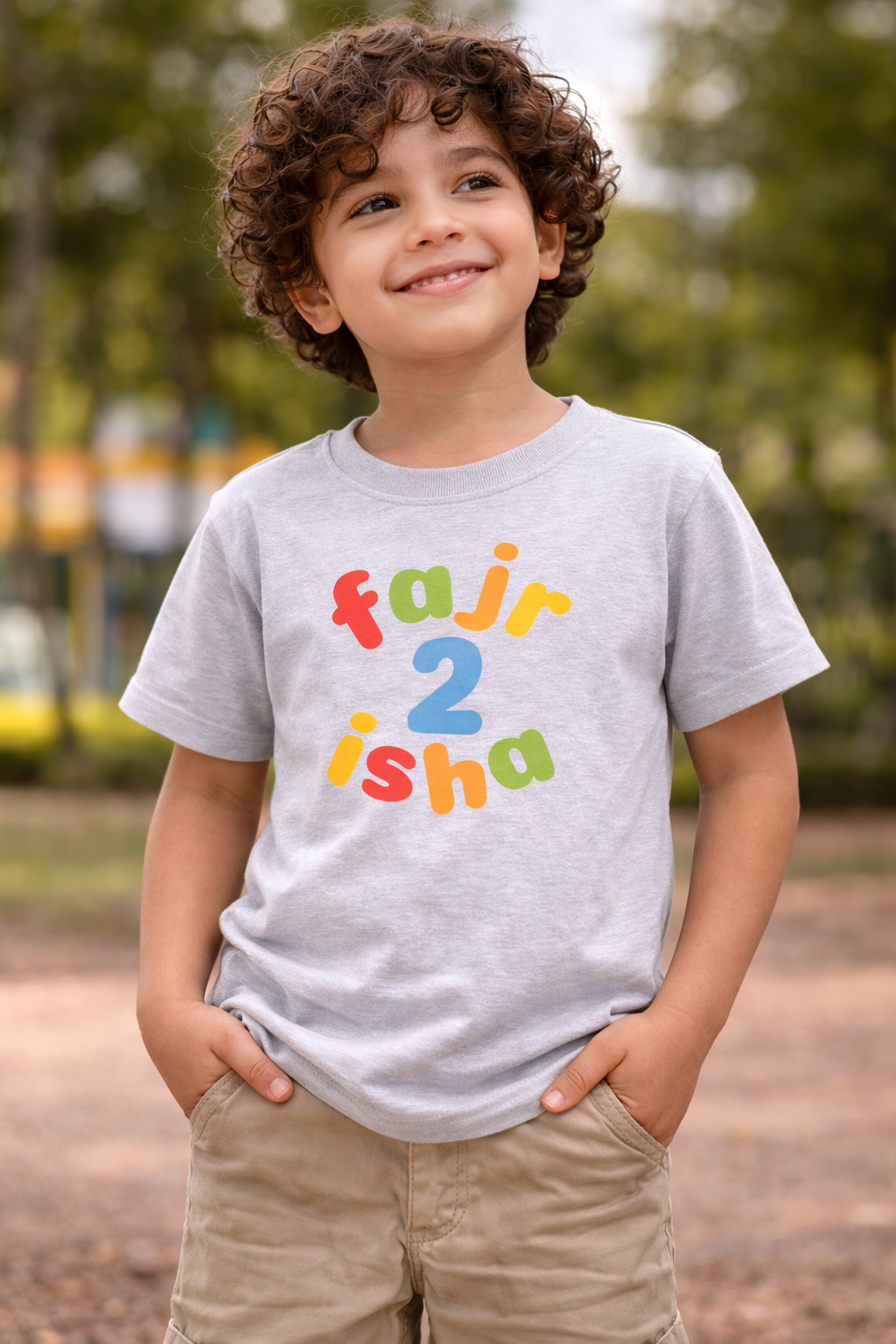 Fajr2Isha Logo – Kids Tee