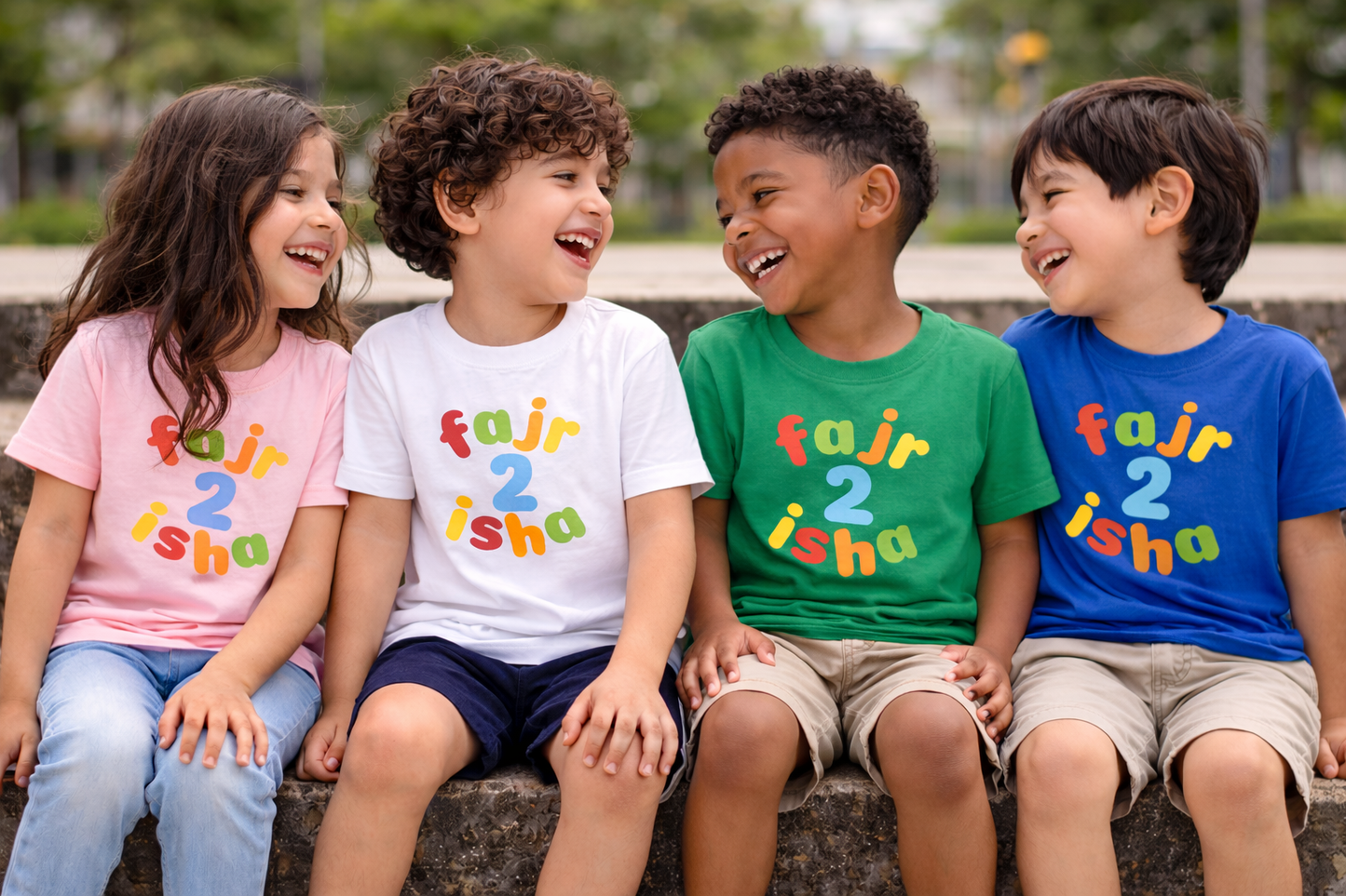 Fajr2Isha Logo – Kids Tee