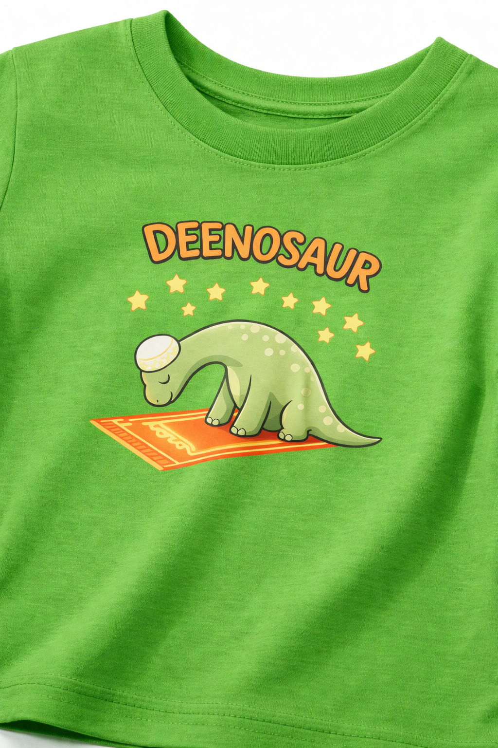 Deenosaur Toddler T-Shirt – Cute Praying Dinosaur Islamic Tee