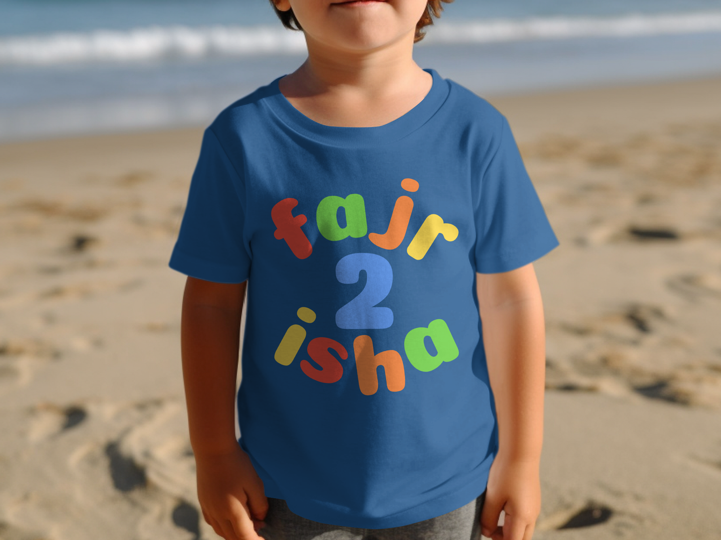 Islamic Kids Tee - Islamic Mini Muslim Clothing for Children Fajr2Isha